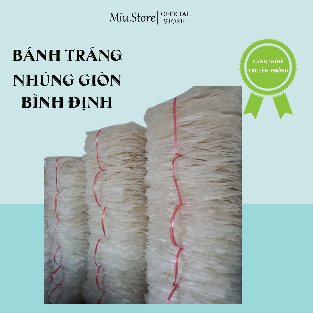Bánh tráng mè nhúng chính gốc ràng lớn 50 cái đặc sản Bình định