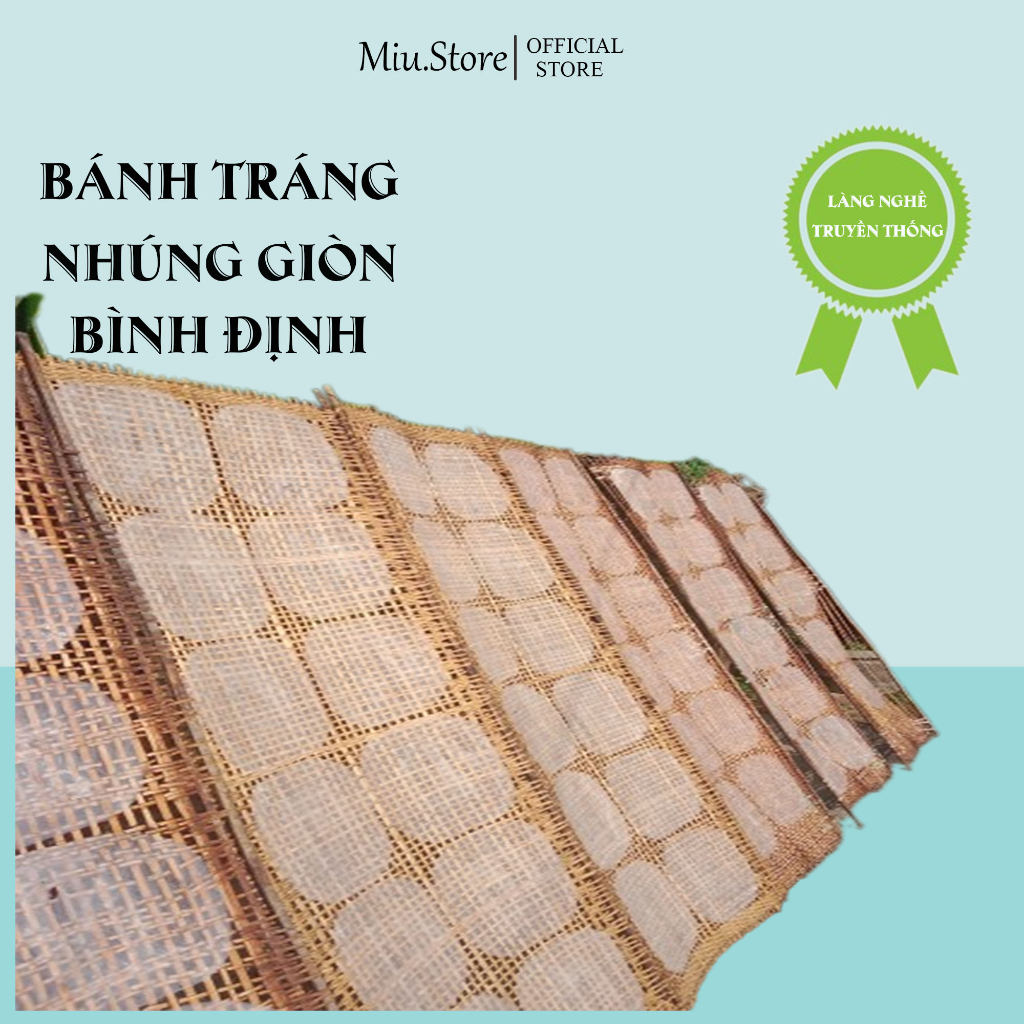 Bánh tráng mè nhúng chính gốc ràng lớn 50 cái đặc sản Bình định