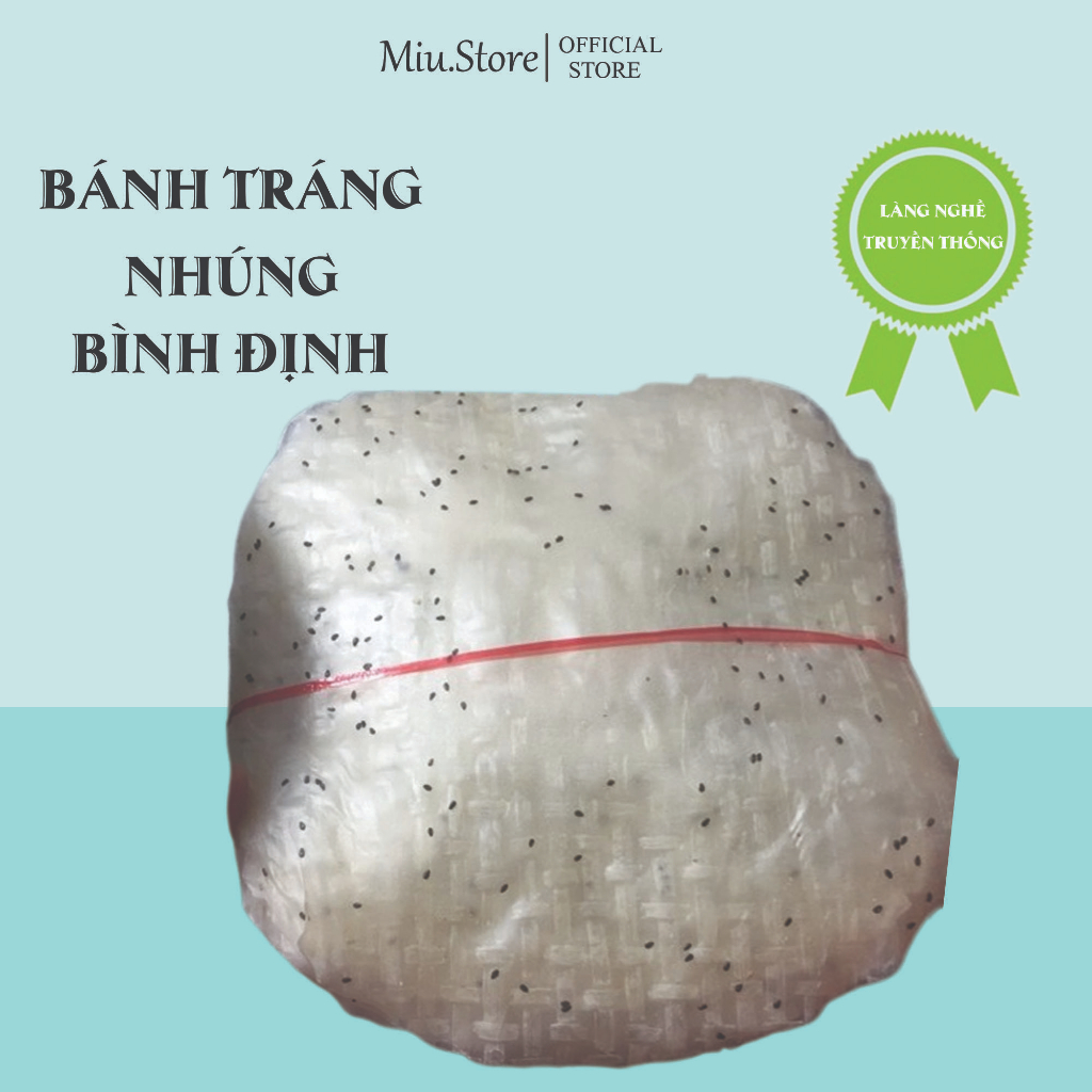 Bánh tráng mè nhúng chính gốc ràng lớn 50 cái đặc sản Bình định