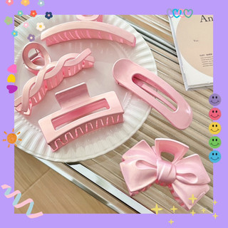 Kẹp tóc cang cua tone hồng ánh Ngọc 🌸 tiểu thư