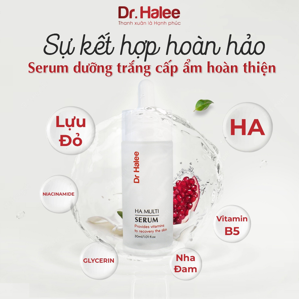 Serum Dưỡng Trắng Da Toàn Diện HA Multi 30ml