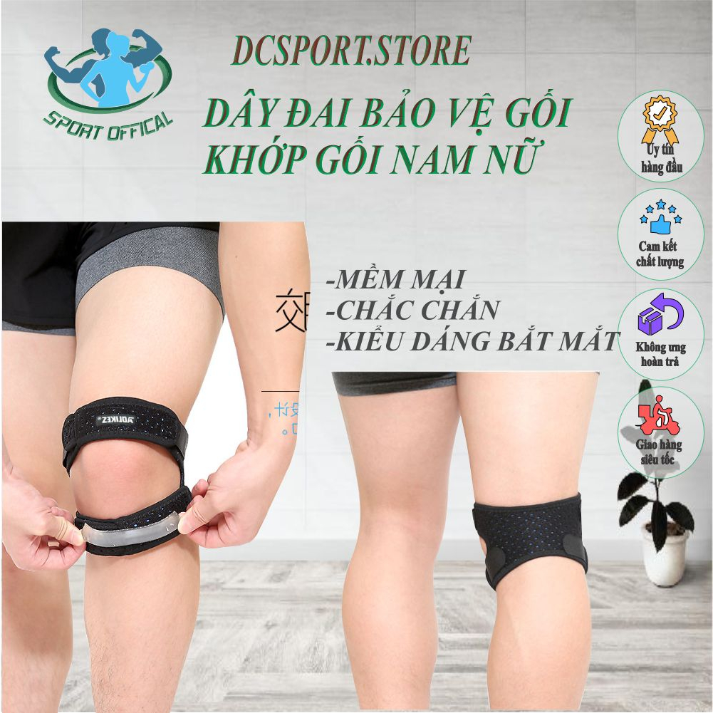 Bảo Vệ Gối, Dây Đai Đeo Đầu Gối Bảo Vệ Dây Chằng Gối, Khớp Gối Nam và Nữ Aolikes A7928