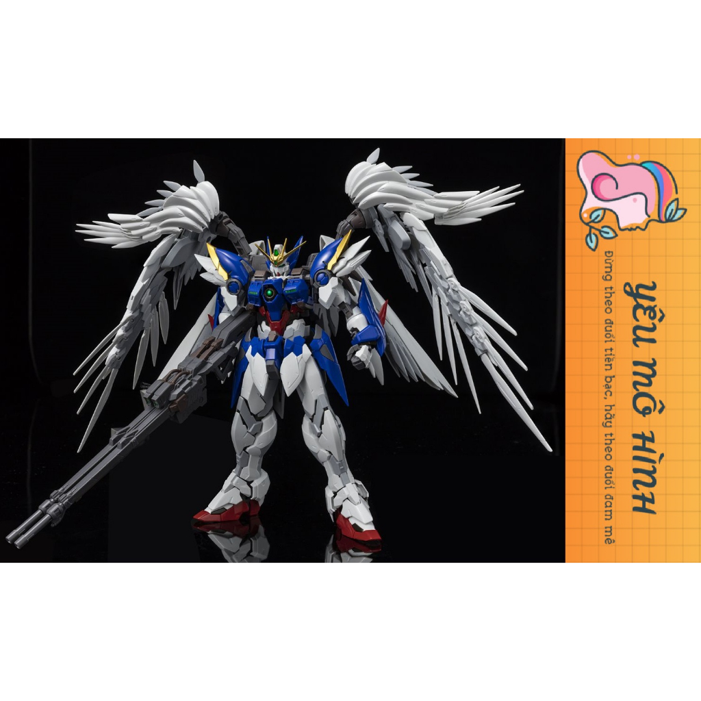 Gundam MG Wing Zero Custom Ew Hires Hirm tặng kèm Decal nước và Base Gundam MG