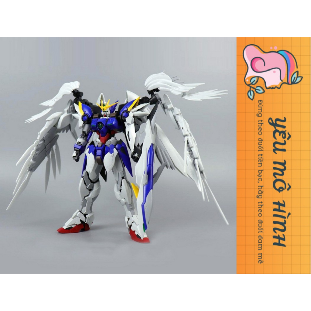Gundam MG Wing Zero Custom Ew Hires Hirm tặng kèm Decal nước và Base Gundam MG