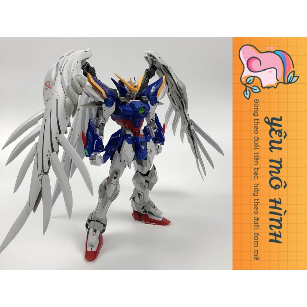 Gundam MG Wing Zero Custom Ew Hires Hirm tặng kèm Decal nước và Base Gundam MG