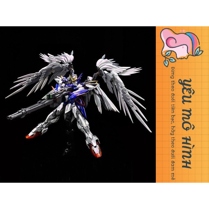 Gundam MG Wing Zero Custom Ew Hires Hirm tặng kèm Decal nước và Base Gundam MG