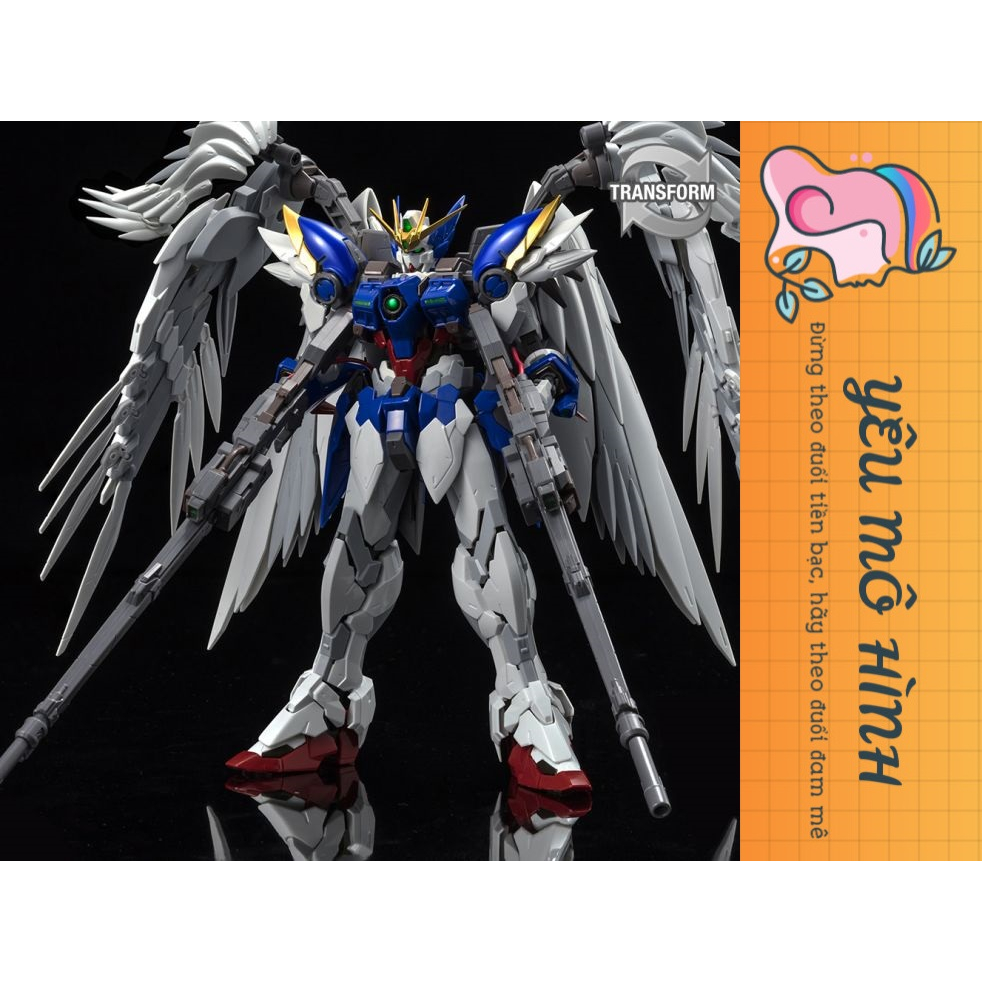 Gundam MG Wing Zero Custom Ew Hires Hirm tặng kèm Decal nước và Base Gundam MG