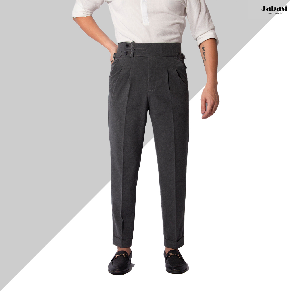 Quần tây nam cạp cao Jabasi menwear vải đẹp kiểu dáng hàn thiết kế trẻ trung tôn dáng chất liệu vải đẹp co giãn