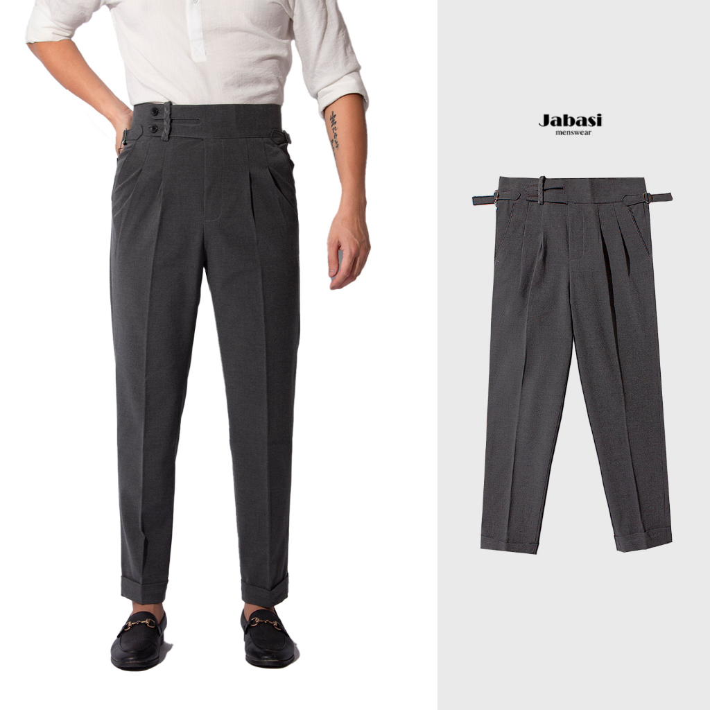 Quần tây nam cạp cao Jabasi menwear vải đẹp kiểu dáng hàn thiết kế trẻ trung tôn dáng chất liệu vải đẹp co giãn