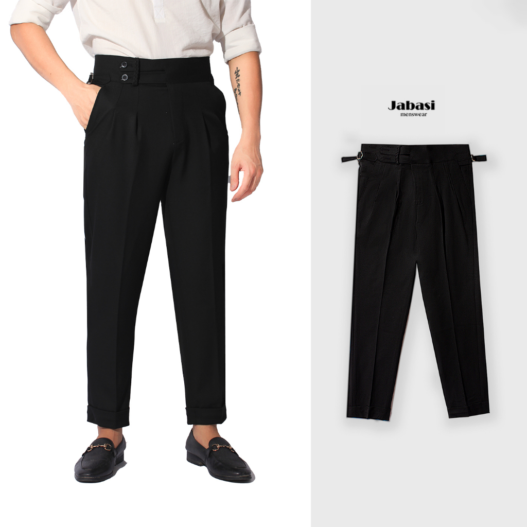 Quần tây nam cạp cao Jabasi menwear vải đẹp kiểu dáng hàn thiết kế trẻ trung tôn dáng chất liệu vải đẹp co giãn