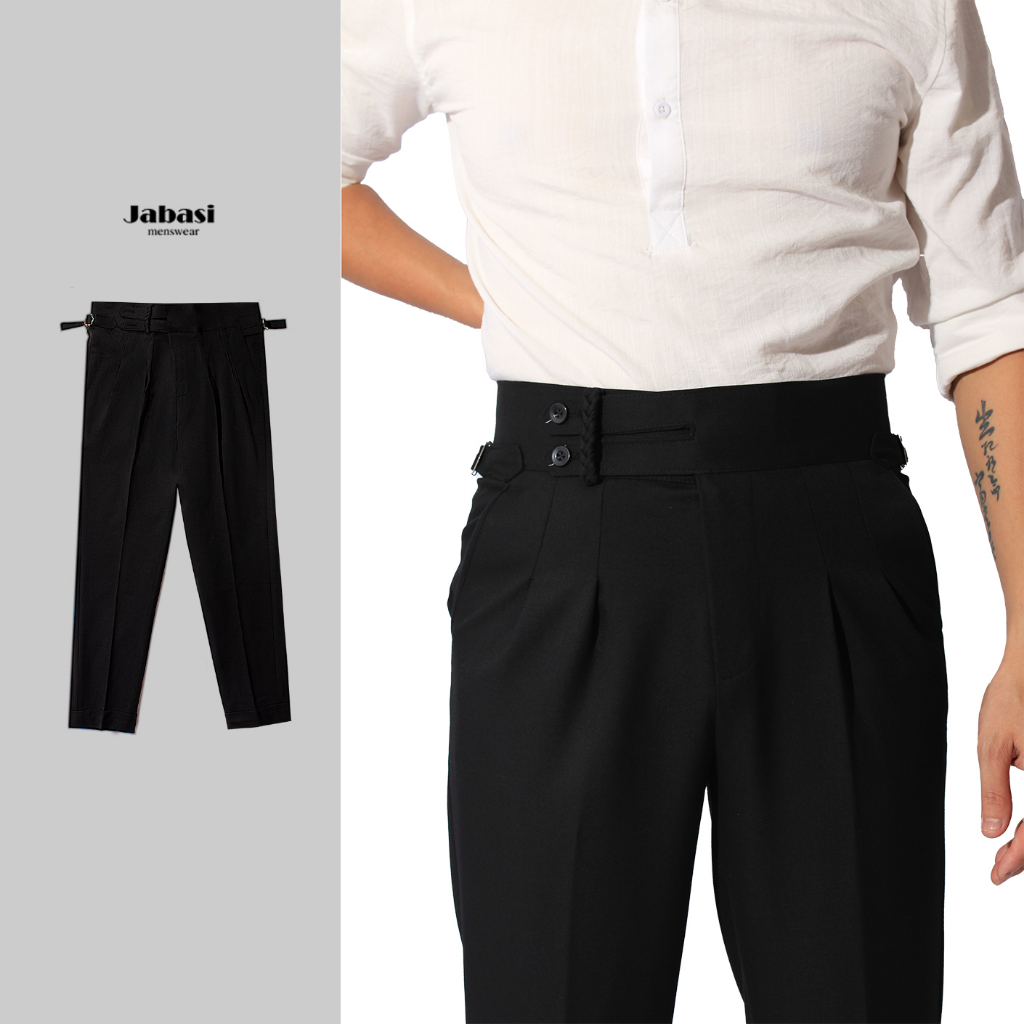 Quần tây nam cạp cao Jabasi menwear vải đẹp kiểu dáng hàn thiết kế trẻ trung tôn dáng chất liệu vải đẹp co giãn