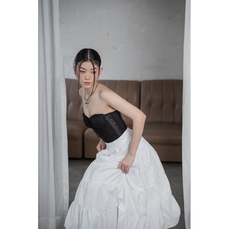 MINI CORSET x LONG SKIRT | OURS STUDIO