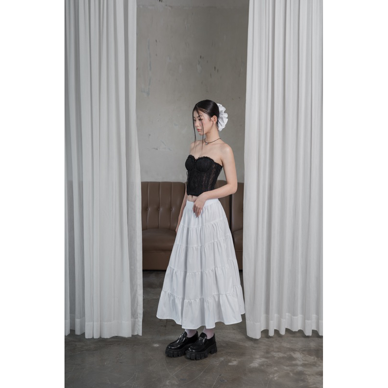 MINI CORSET x LONG SKIRT | OURS STUDIO