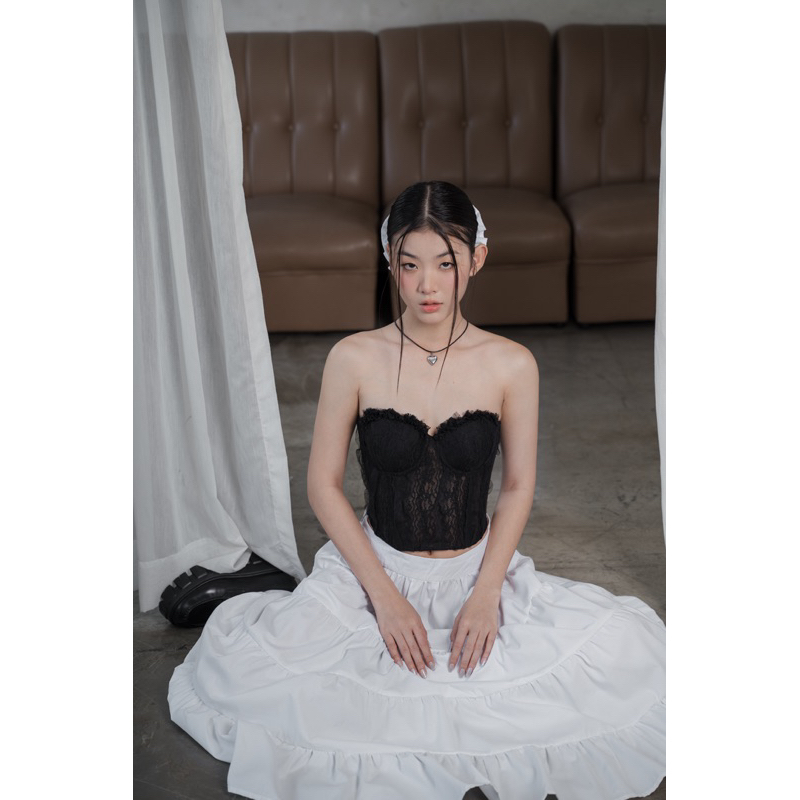 MINI CORSET x LONG SKIRT | OURS STUDIO