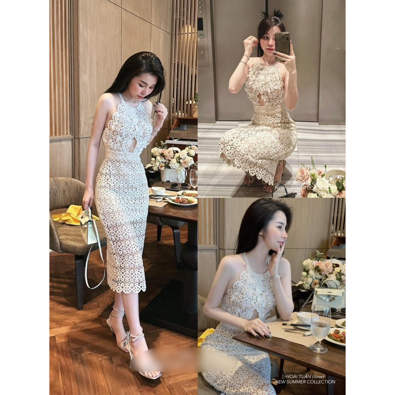 Đầm yếm ren