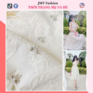 V3971 Váy kem hoa nổi tiểu thư tay cánh tiên [Dolce Viva Colection (DVC)] váy kem xòe dự tiệc thiết kế sang chảnh