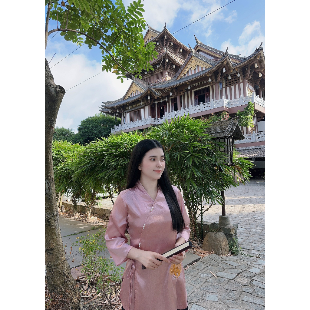 Đồ Lam Đi Chùa # Áo Tâm Lụa Tằm Xước Cao Cấp # Quần Áo Nữ Cao Cấp