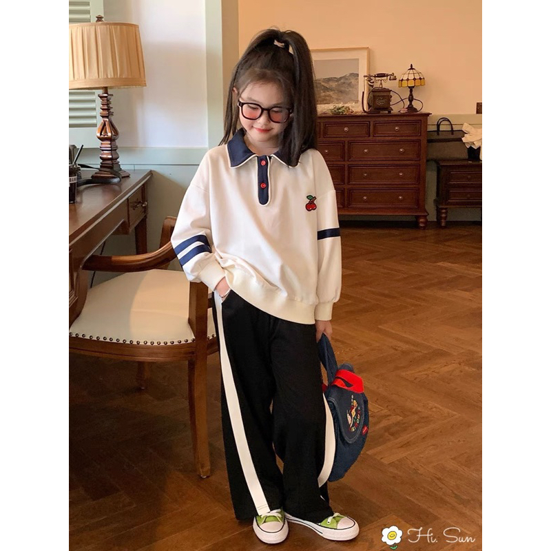 Set nỉ cheery bé gái