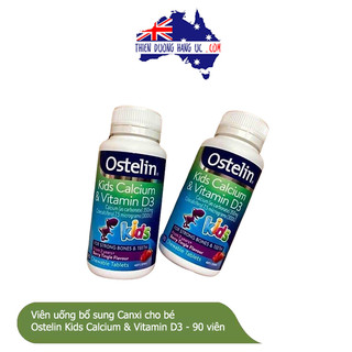 Canxi Vitamin D3 Ostelin Kid cho bé - 90 viên