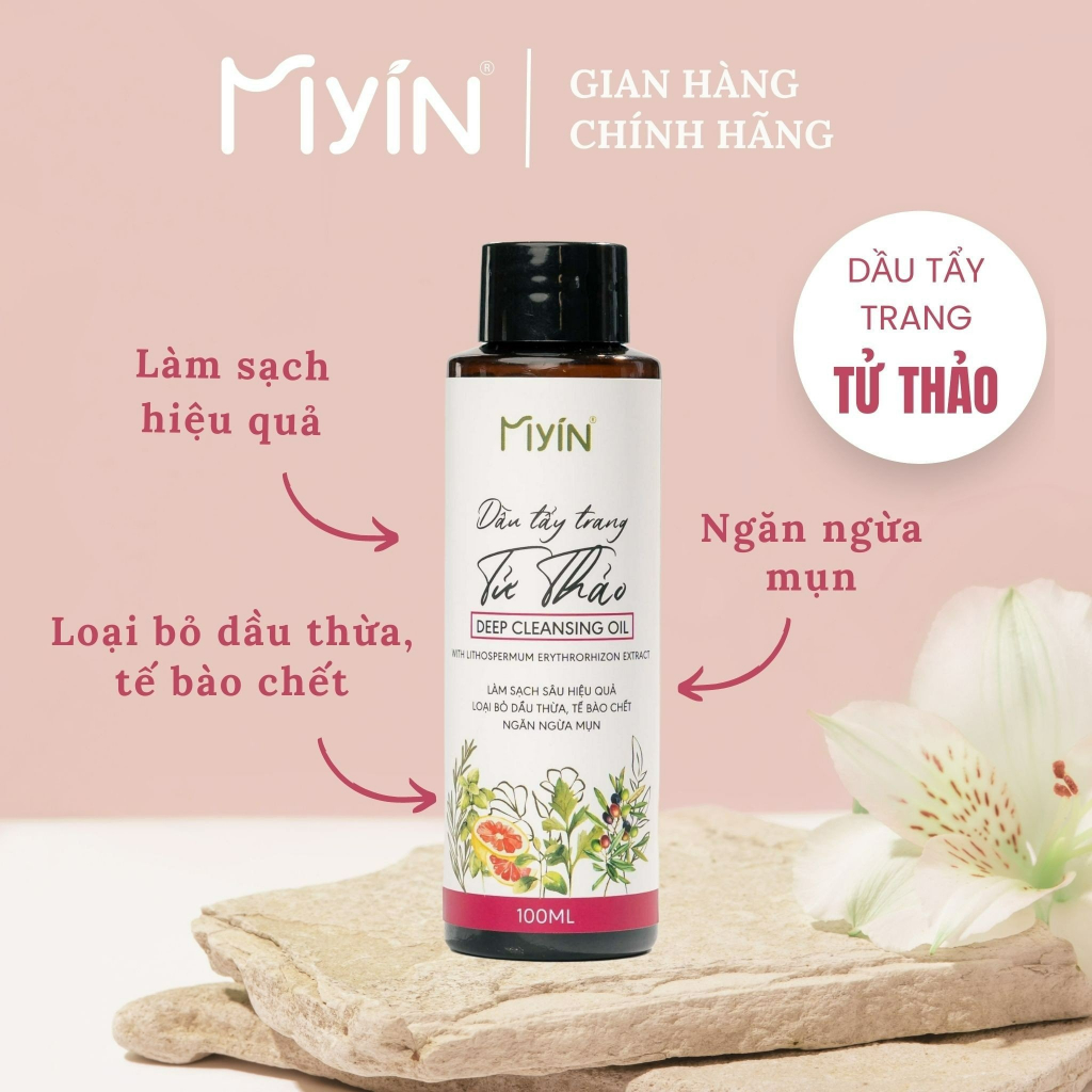 [Mã Inbau300 Giảm 10% Đơn 250K] Dầu Tẩy Trang Myin (Facial Deep Cleansing Oil) Chai 100Ml Sạch Da, Mềm Mịn