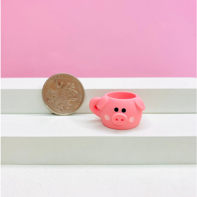 Mô hình cốc uống nước hình thú mini trang trí nhà búp bê, nhà mô hình OB11