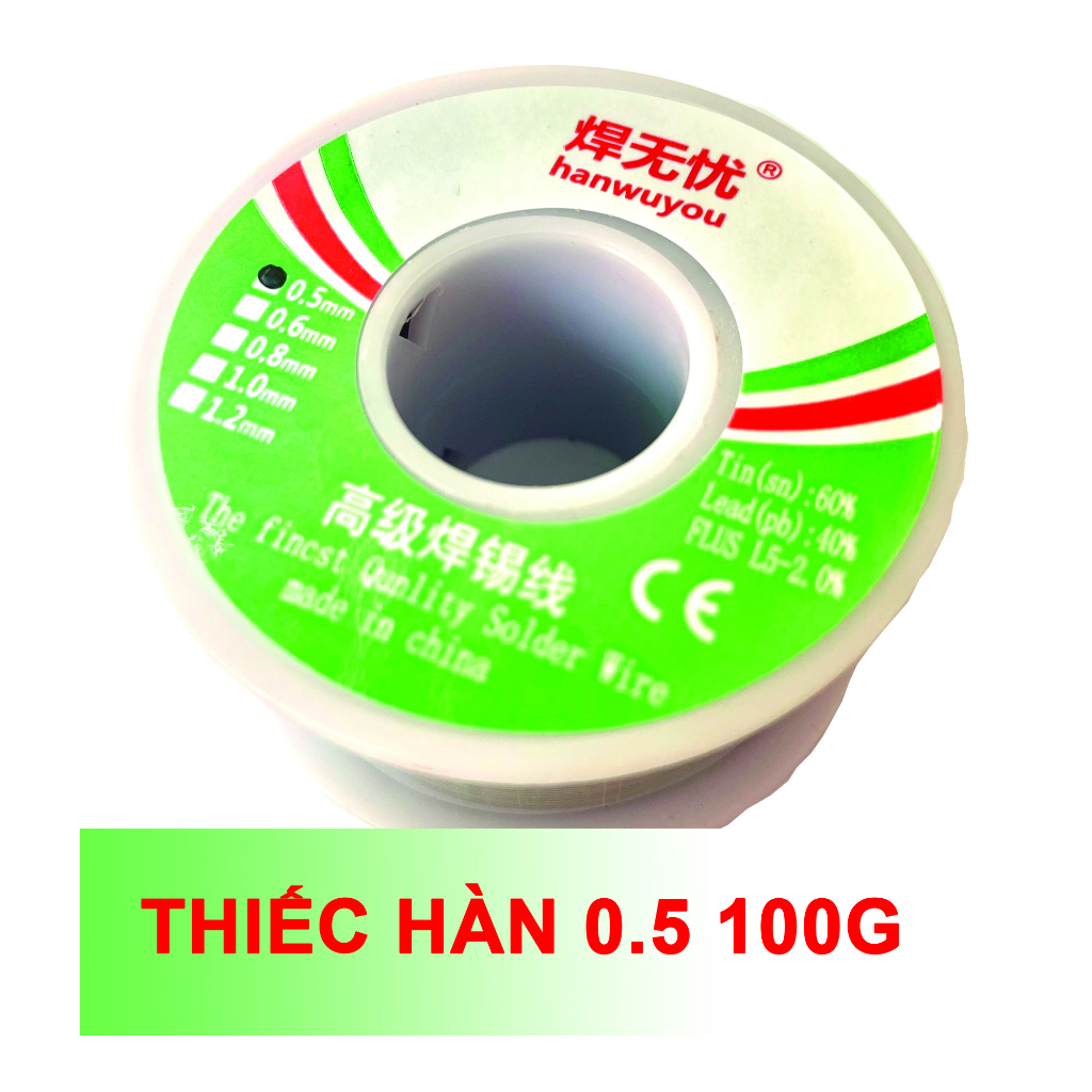 Thiếc hàn 0.5mm - Chì Hàn Linh Kiện - Chì Hàn Nhanh Chảy