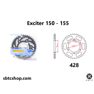 Dĩa recto 42 43 44 45 răng cho xe độ exciter 150 155 chính hãng