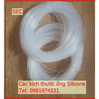 1m Ống silicone chịu nhiệt trong suốt,đường kính 2mm x 4mm