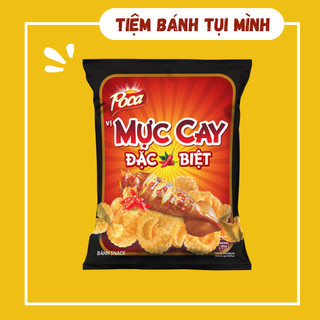 Bánh Snack Poca Mực Cay Đặc Biệt 32gram, đồ ăn vặt