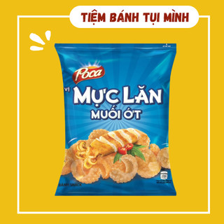 (Bim Bim) Bánh Poca Mực Lăn Muối Ớt 30g, đồ ăn vặt