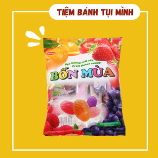 Kẹo 4 mùa (xuân hạ thu đông) hương trái cây tuổi thơ, đồ ăn vặt