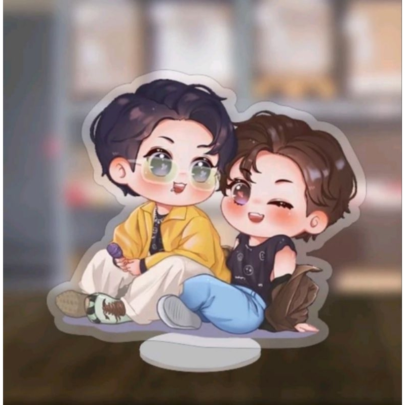 Standee của nhóm nhạc Bts , taekook