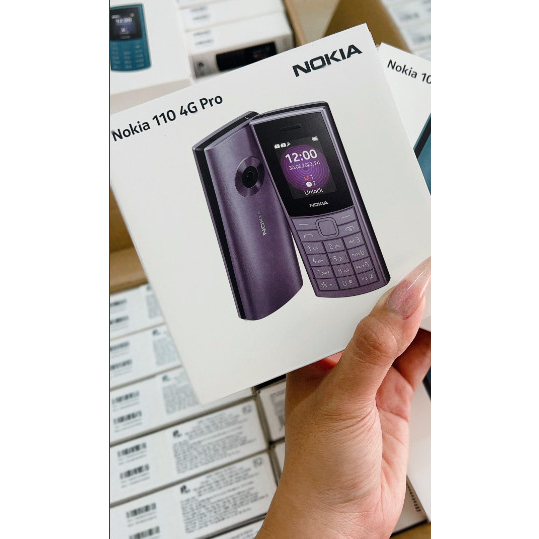 Điện thoại Nokia 110 4G Pro -Kiểu dáng bền bỉ - hiển thị rõ nét- Hàng chính hãng - Giá tốt