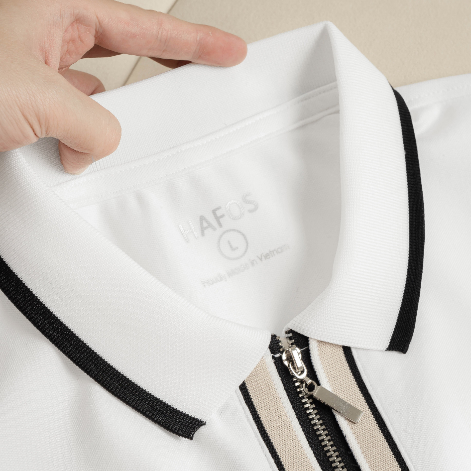 Áo polo nam ZIPPY vải Cotton CVC cao cấp - HAFOS