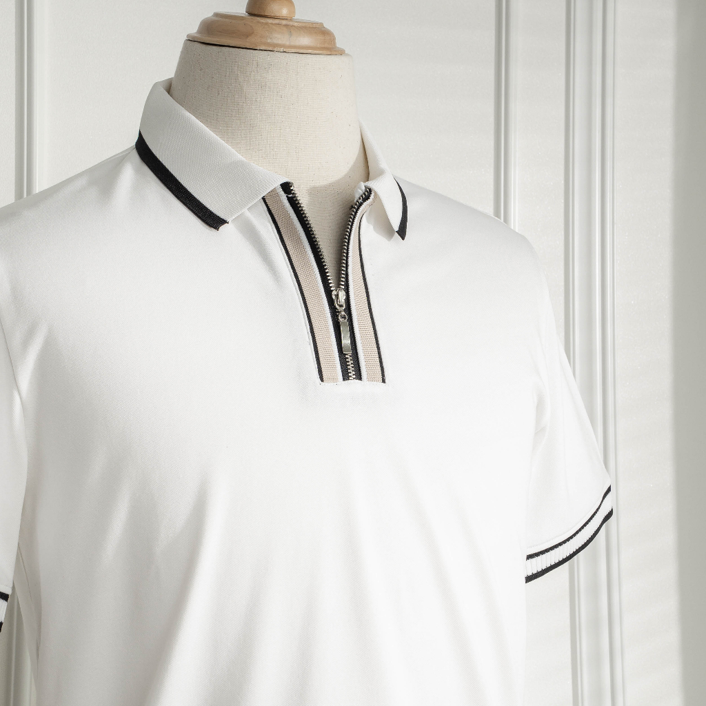 Áo polo nam ZIPPY vải Cotton CVC cao cấp - HAFOS