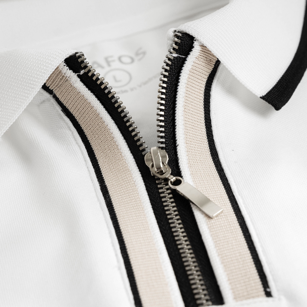 Áo polo nam ZIPPY vải Cotton CVC cao cấp - HAFOS