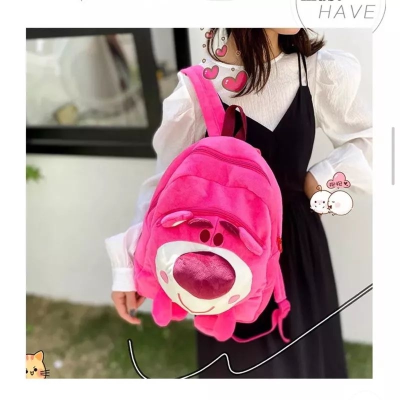 Balo đi học gấu dâu dễ thương