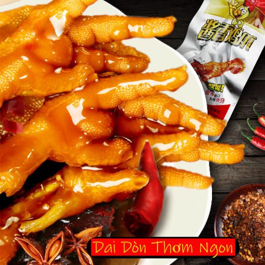 Combo 20 Chân gà Tứ Xuyên loại to 32G, chân gà cay, đồ ăn vặt nội địa ăn cùng Bà Kim AVBAKI