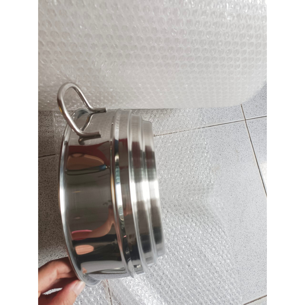 Xửng hấp Inox thông minh 3 nấc size 24cm dùng được nôi 20 22 24cm