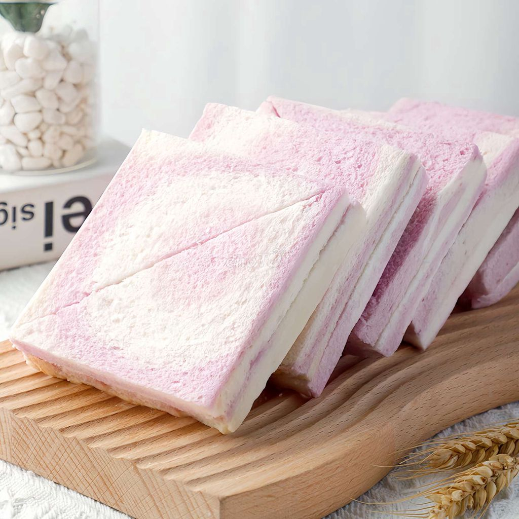 Bánh sandwich khoai môn, bánh kẹp nhân khoai môn, ăn vặt LingLing - 1 hộp 8 cái