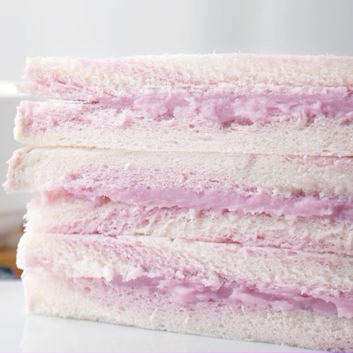 Bánh sandwich khoai môn, bánh kẹp nhân khoai môn, ăn vặt LingLing - 1 hộp 8 cái