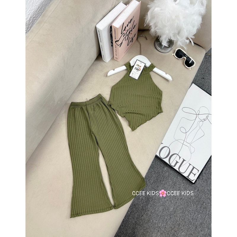 Set Bo quần ống loe cho bé