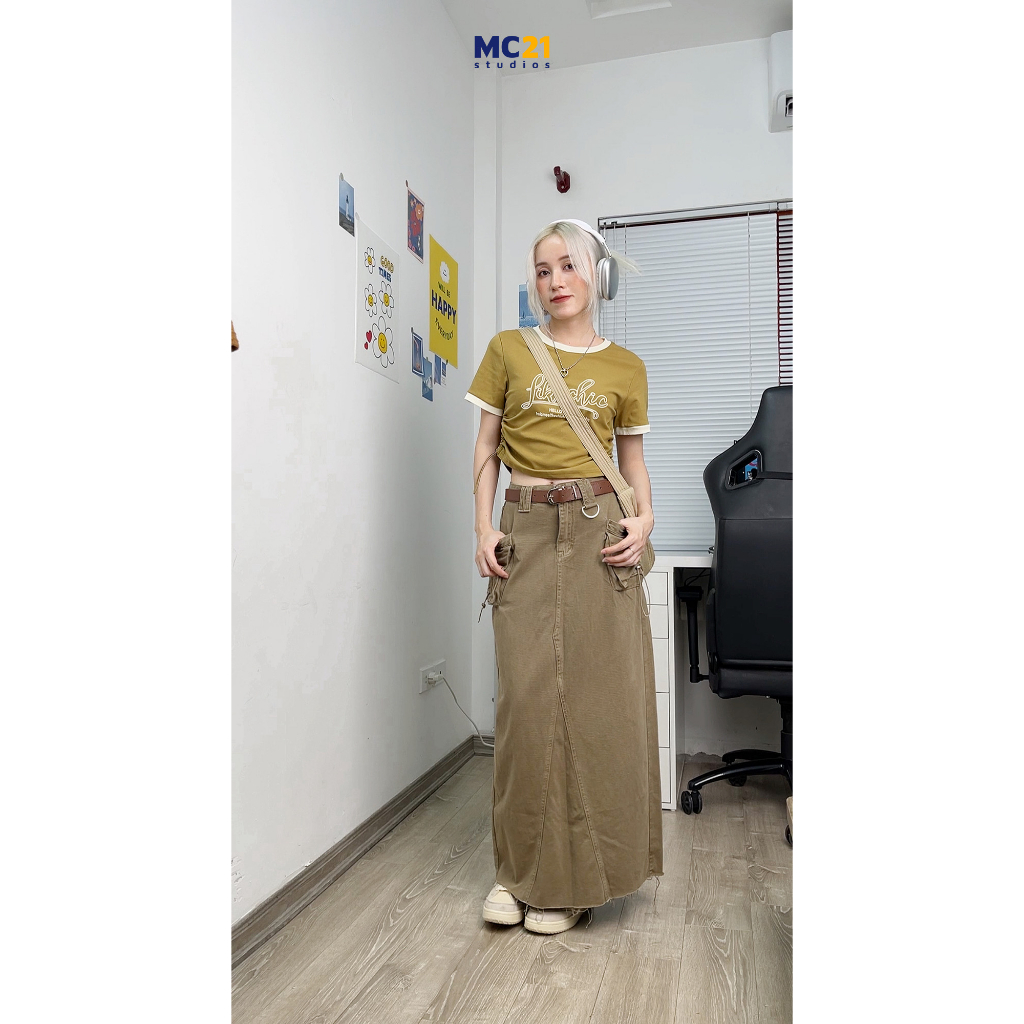 Túi đeo vai MC21.STUDIOS hoặc đeo chéo Unisex Ulzzang Streetwear Hàn Quốc chất dù xịn không bong tróc T3602