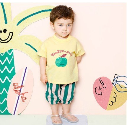 Quần thun kẻ sọc bo chun bé trai bé gái MM. HA4285