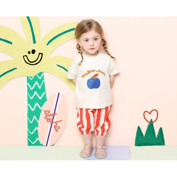 Quần thun kẻ sọc bo chun bé trai bé gái MM. HA4285