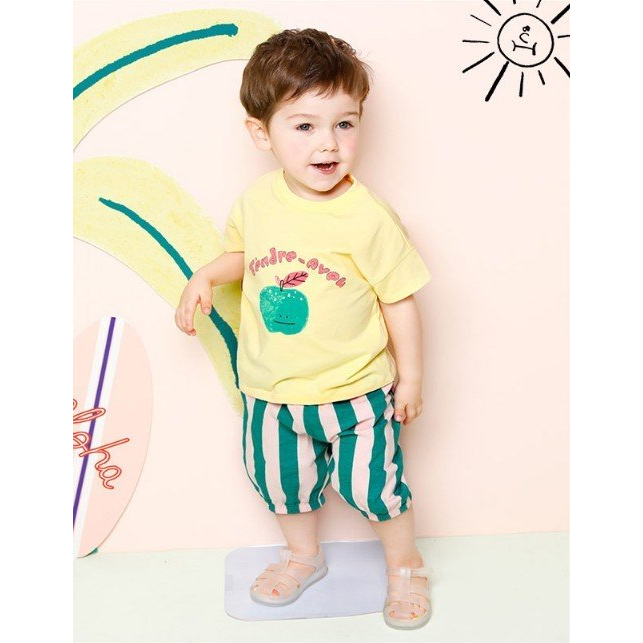 Quần thun kẻ sọc bo chun bé trai bé gái MM. HA4285