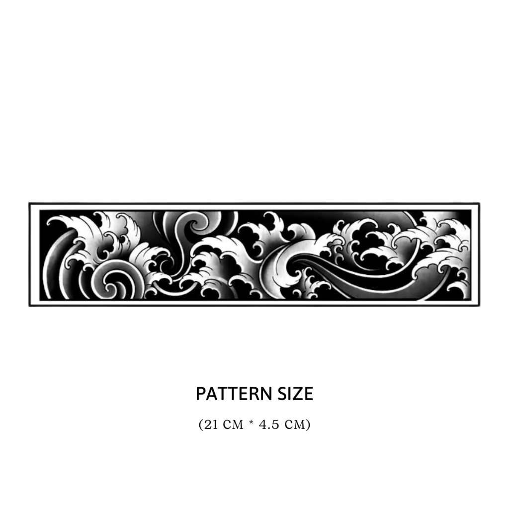 Bộ 2 Hình Xăm Băng Tay Tạm Thời Funtattoo Chống Nước Chống Cọ Xát Kéo Dài 7-15 Ngày