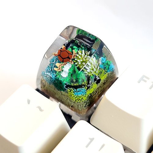 Coral keycap, keycap san hô , nút bàn phím cơ cảnh san hô, profile SA , artisan keycap