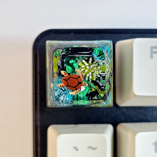 Coral keycap, keycap san hô , nút bàn phím cơ cảnh san hô, profile SA , artisan keycap