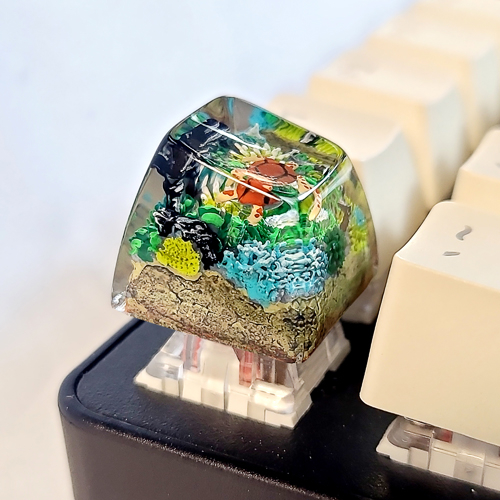Coral keycap, keycap san hô , nút bàn phím cơ cảnh san hô, profile SA , artisan keycap